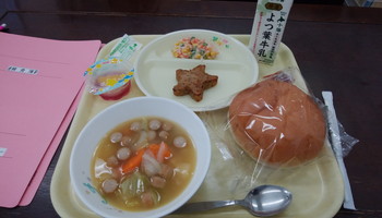 食育七夕バージョン給食の画像1